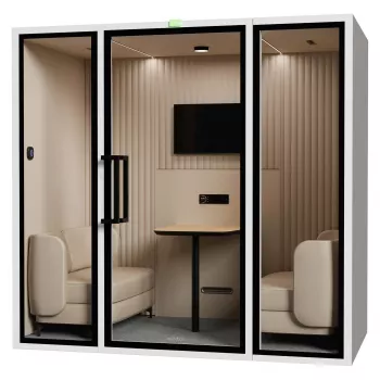 SOUNDBOX INC ARTPod+ ML 4 hengen akustiikkakabinetti, valkoinen
