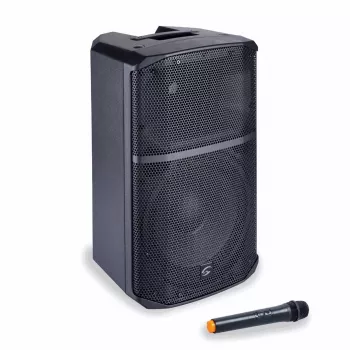 Soundsation Provibe 10AIR aktiivinen 10 tuuman 2-tie PA-kaiutin Bluetoothilla ja USB-MP3-soittimella, 300W RMS, musta