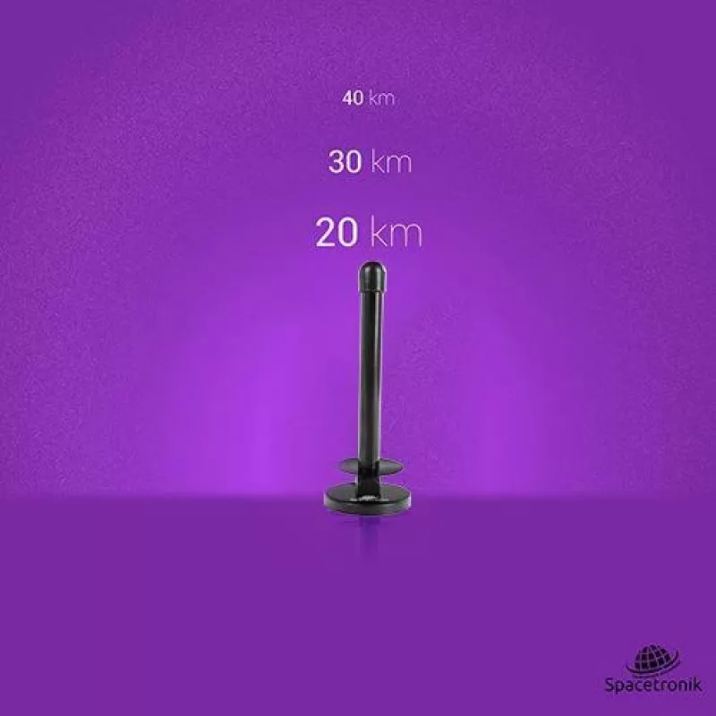 Spacetronik Hook TV DVB-T2 magneettiantenni 28 dBi vahvistimella ja 3 m kaapelilla