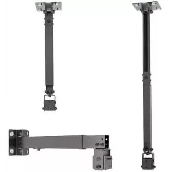 Spacetronik SPA-P01B universaali projektoriteline 2-in-1 katto/seini, 15 kg, teräs, musta