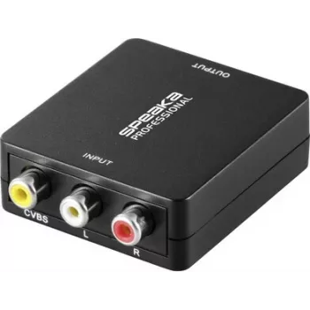 SpeaKa Professional AV-muunnin RCA/Cinch–HDMI 1080p SP-12170984