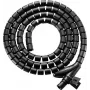 SpeaKa Professional kaapelispiraali polyuretaani PE musta joustava 15 mm x 2,5 m (SP-13402968)