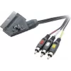 SpeaKa Professional SCART - 3x RCA Composite AV -kaapeli 2 m musta SP-7869848