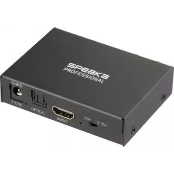 SpeaKa Professional SP-HDS-300 HDMI-jakaja 1x2 audioerottelulla 4K