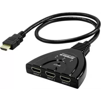 SpeaKa Professional SP-HDSW-200 3-porttinen HDMI-kytkin 8K UHD 7680x4320 pikseliä
