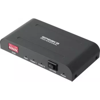 SpeaKa Professional SP-HSAE-100 2-porttinen HDMI-jakaja lisä-USB-C-tulolla, 8K 30Hz, HDCP 2.3, HDR, Dolby Vision, musta SP-14570404