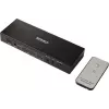 SpeaKa Professional SP-SWAP-500 2-porttinen HDMI KVM -matriisikytkin äänellä, 4K UHD, USB 2.0 -keskitin, metalli, musta SP-13904372