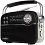 Kaiutin SVEN SRP-500, musta (3W, Bluetooth, FM/AM/SW, USB, microSD, AUX, akku)