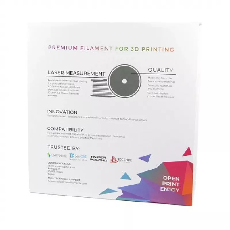 Spectrum 3D-filamentti PLA Premium 1,75 mm Fluorescent Green 1 kg