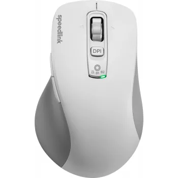 SPEEDLINK VELORA ladattava langaton hiiri, Bluetooth & 2,4 GHz, Smart Flying vieritysrulla, valkoinen SL-630310-WT
