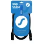 SSQ Cable XX1 - XLR-XLR mikrofonikaapeli, 1 metri, musta