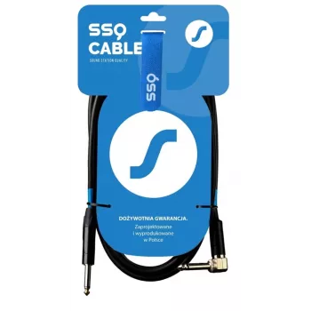 SSQ JMPJMK4 SS-1469 plugikaapeli mono - plugi mono (90 asteen kulma) 4 m musta