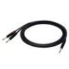SSQ JSJM2 SS-1453 kaapeli 3,5 mm stereo - 2x 3,5 mm mono 2 m musta