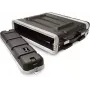 Stagg ABS 2U 19 tuuman rack-kotelo etu- ja takakannella, musta