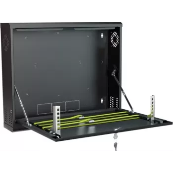 STALFLEX CR19-2U-130-B seinäasennusteline 2U 19 tuuman 130mm syvyys musta