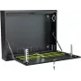 STALFLEX CR19-2U-130-B seinäasennusteline 2U 19 tuuman 130mm syvyys musta
