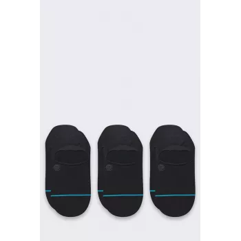 Stance Icon No Show 3 kpl pakkaus sneaker-sukkia musta 3 paria