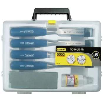 Stanley 5002 Series 6-osainen puutalttasarja muovilaukussa