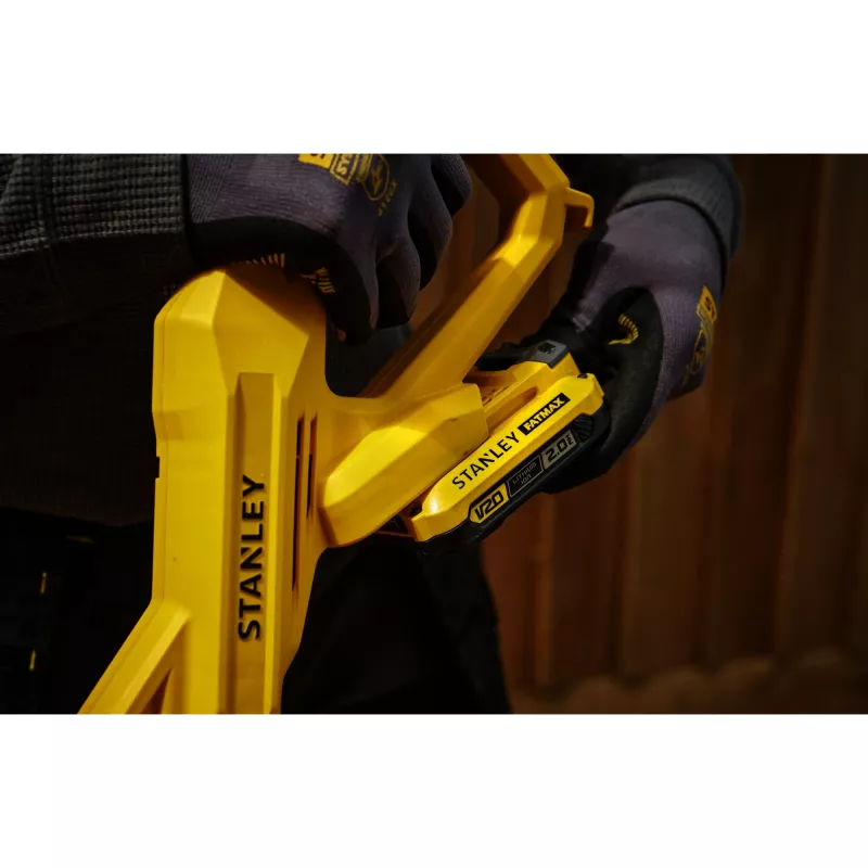 STANLEY akku-trimmeri (SFMCST925M1-QW), 18V (musta/keltainen, Li-Ion 2,0 Ah)