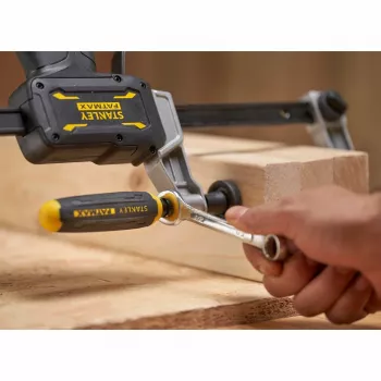 STANLEY FATMAX FMHT83008-0 raskaan sarjan F-ruuvipuristin 460 mm pikaistukalla, musta/harmaa/keltainen