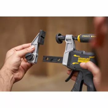 STANLEY FATMAX FMHT83008-0 raskaan sarjan F-ruuvipuristin 460 mm pikaistukalla, musta/harmaa/keltainen