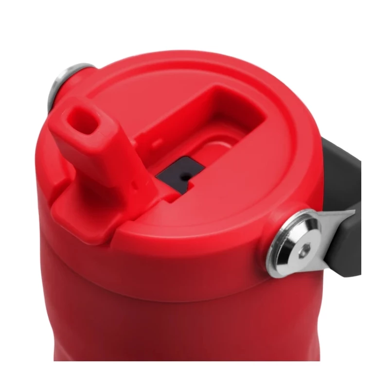 STANLEY IceFlow Bottle Flip Straw 2.0 0,47L tummanpunainen termospullo pillillä