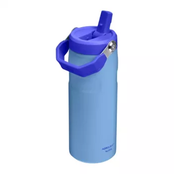 STANLEY IceFlow Bottle Flip Straw 2.0 0,47L vaaleansininen termospullo pillillä