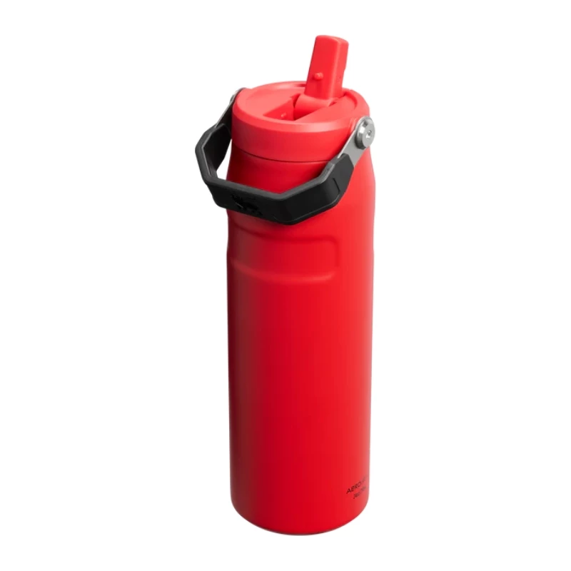 STANLEY IceFlow Bottle Flip Straw 2.0 0,71L tummanpunainen termospullo pillillä