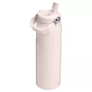 STANLEY IceFlow Bottle Flip Straw 2.0 0,71L vaaleanpunainen (Guava) - 24oz uudelleenkäytettävä ruostumattomasta teräksestä valmistettu juomapullo flip-pillikannella, kaksiseinäisesti tyhjiöeristetty, vuotamaton, BPA-vapaa, konepesunkestävä