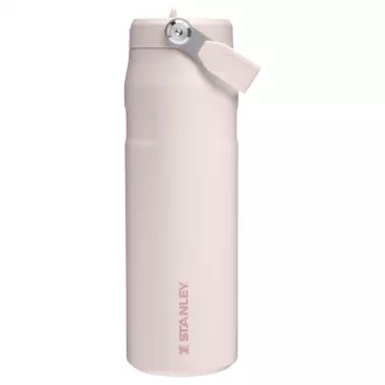 STANLEY IceFlow Bottle Flip Straw 2.0 0,71L vaaleanpunainen (Guava) - 24oz uudelleenkäytettävä ruostumattomasta teräksestä valmistettu juomapullo flip-pillikannella, kaksiseinäisesti tyhjiöeristetty, vuotamaton, BPA-vapaa, konepesunkestävä