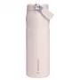 STANLEY IceFlow Bottle Flip Straw 2.0 0,71L vaaleanpunainen (Guava) - 24oz uudelleenkäytettävä ruostumattomasta teräksestä valmistettu juomapullo flip-pillikannella, kaksiseinäisesti tyhjiöeristetty, vuotamaton, BPA-vapaa, konepesunkestävä