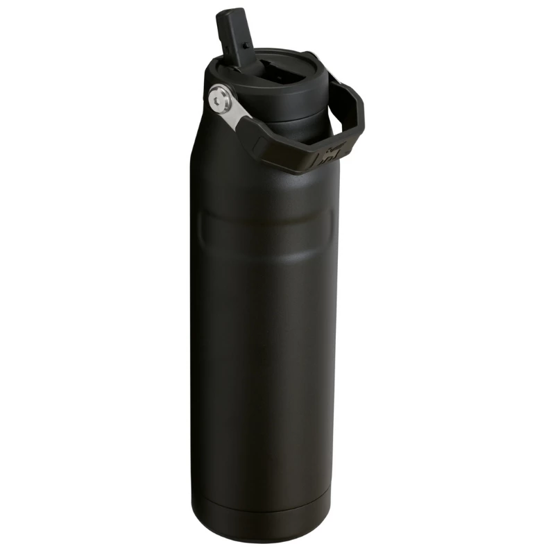STANLEY IceFlow Bottle Flip Straw 2.0 1,06L musta termospullo pillillä