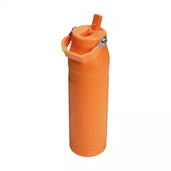 STANLEY IceFlow Bottle Flip Straw 2.0 1,06L oranssi - vuotamaton Flip-juomapillikansi, kaksiseinäisesti vakuumieristetty ruostumattomasta teräksestä valmistettu termospullo