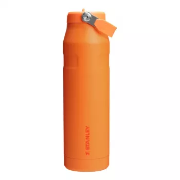 STANLEY IceFlow Bottle Flip Straw 2.0 1,06L oranssi - vuotamaton Flip-juomapillikansi, kaksiseinäisesti vakuumieristetty ruostumattomasta teräksestä valmistettu termospullo