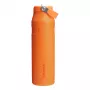 STANLEY IceFlow Bottle Flip Straw 2.0 1,06L oranssi - vuotamaton Flip-juomapillikansi, kaksiseinäisesti vakuumieristetty ruostumattomasta teräksestä valmistettu termospullo