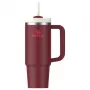 STANLEY Quencher H2.0 FlowState Tumbler 0,89L tummanpunainen pillillä
