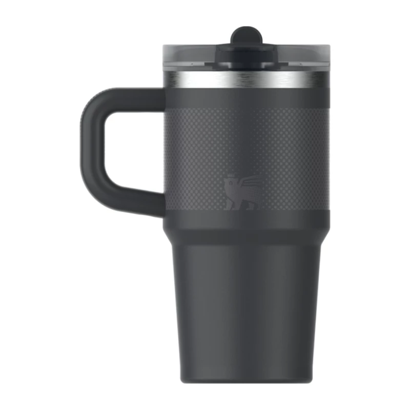 STANLEY Quencher ProTour Flip Straw Tumbler 0,59L musta termomuki pillillä