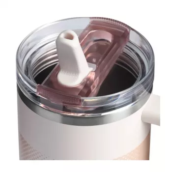 STANLEY Quencher ProTour Flip Straw Tumbler 1,18L vaaleanpunainen termomuki pillillä