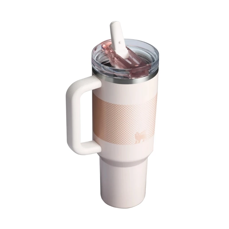 STANLEY Quencher ProTour Flip Straw Tumbler 1,18L vaaleanpunainen termomuki pillillä