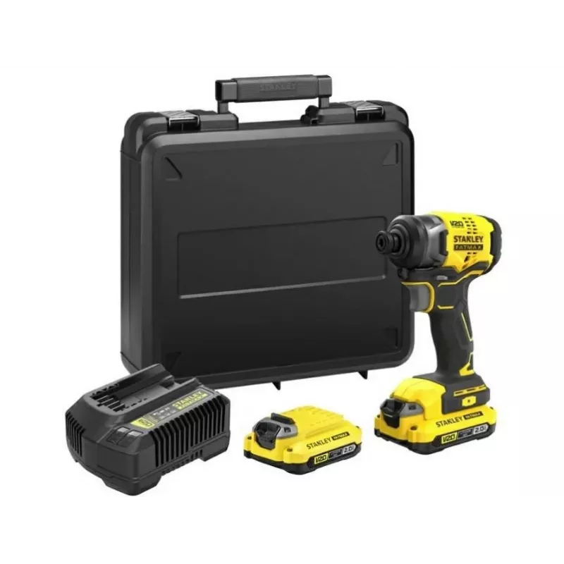 Stanley SFMCF810D2K-QW voimaruuvinväännin/iskuväännin 2800 kierr./min musta, keltainen