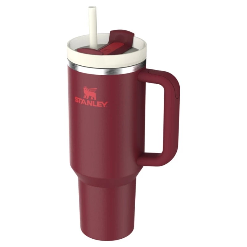 STANLEY The Quencher H2.0 FlowState Tumbler 1,18L pillillä tummanpunainen