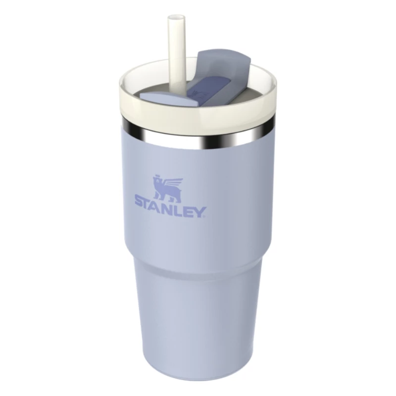 STANLEY The Quencher H2.O FlowState Tumbler 0,59L vaaleansininen pillillä