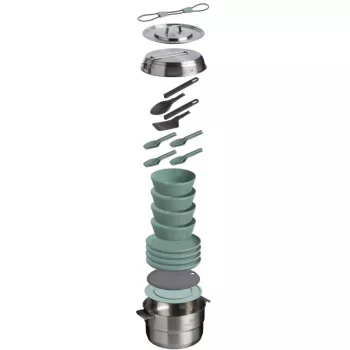 STANLEY Wildfare Core Full Serve ruokaset 3,78L petroli/tummanharmaa 13-osainen retkikeittosarja