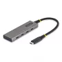 StarTech 4-porttinen USB-C-keskitin - 10 Gbps, 100W PD -lataus, ylivirtasuojaus, PCR-alumiini - 3x USB-C 3.2 Gen 2 + 1x USB-C 3.2 Gen 2 (Power Delivery) - pöytämalli
