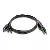 StarTech.com 1,8 m DisplayPort KVM-yhdistelmäkaapeli USB 2.0:lla ja 3,5 mm äänellä – TAA-yhteensopiva