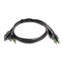 StarTech.com 1,8 m DisplayPort KVM-yhdistelmäkaapeli USB 2.0:lla ja 3,5 mm äänellä – TAA-yhteensopiva