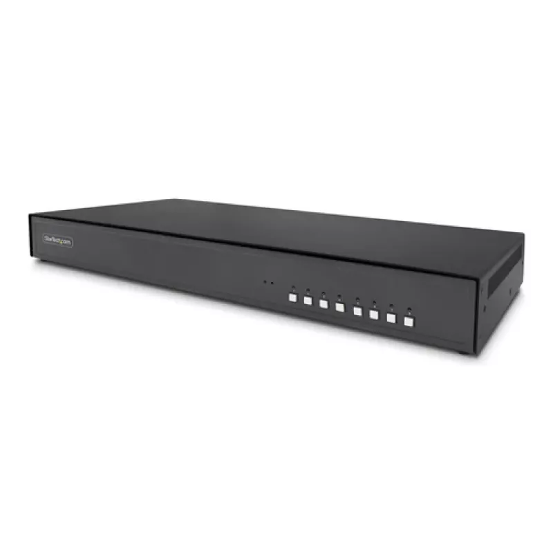StarTech.com 8-Port Secure KVM -kytkin 4K DisplayPortilla, TAA-yhteensopiva, NIAP PP4.0, kahden näytön tuki