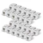 StarTech.com Cat6 Keystone Jack 24 kpl:n pakkaus, RJ45 UTP, 90 asteen 110 Punch Down, valkoinen