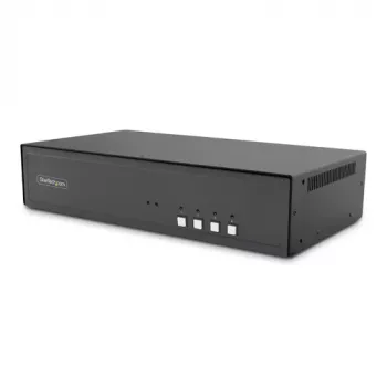 StarTech.com Secure 4-porttinen kahden näytön 4K DisplayPort KVM -kytkin USB 3.0 -keskittimellä ja äänellä