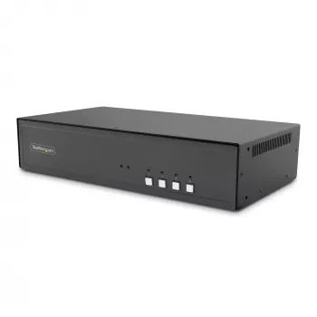 StarTech.com Secure 4-porttinen kahden näytön 4K DisplayPort KVM -kytkin USB 3.0 -keskittimellä ja äänellä